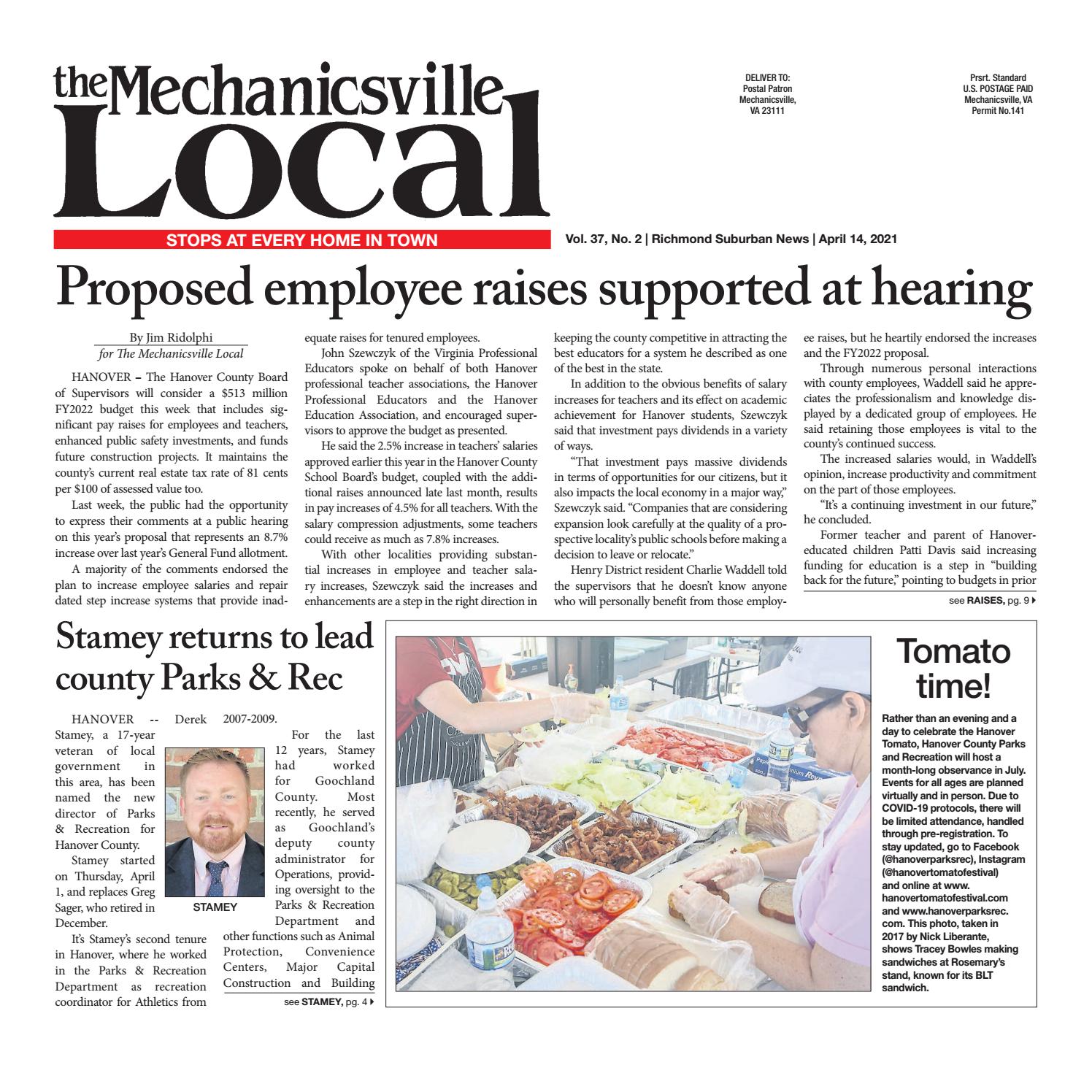 The Mechanicsville Local 04 14 2021 By The Mechanicsville Local Issuu