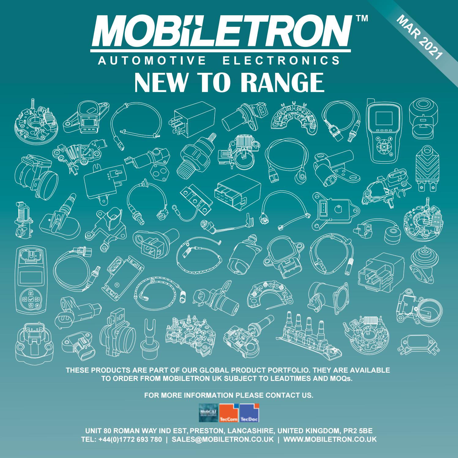 Mobiletron New To Range March 2021 by Mobiletron UK - Issuu