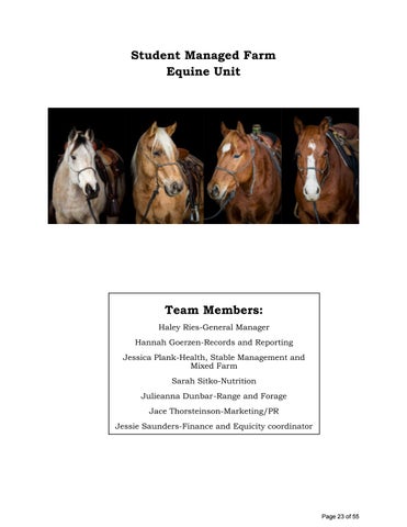 2021 Livestock SMF Final Presentation Booklet by Lakeland College ...