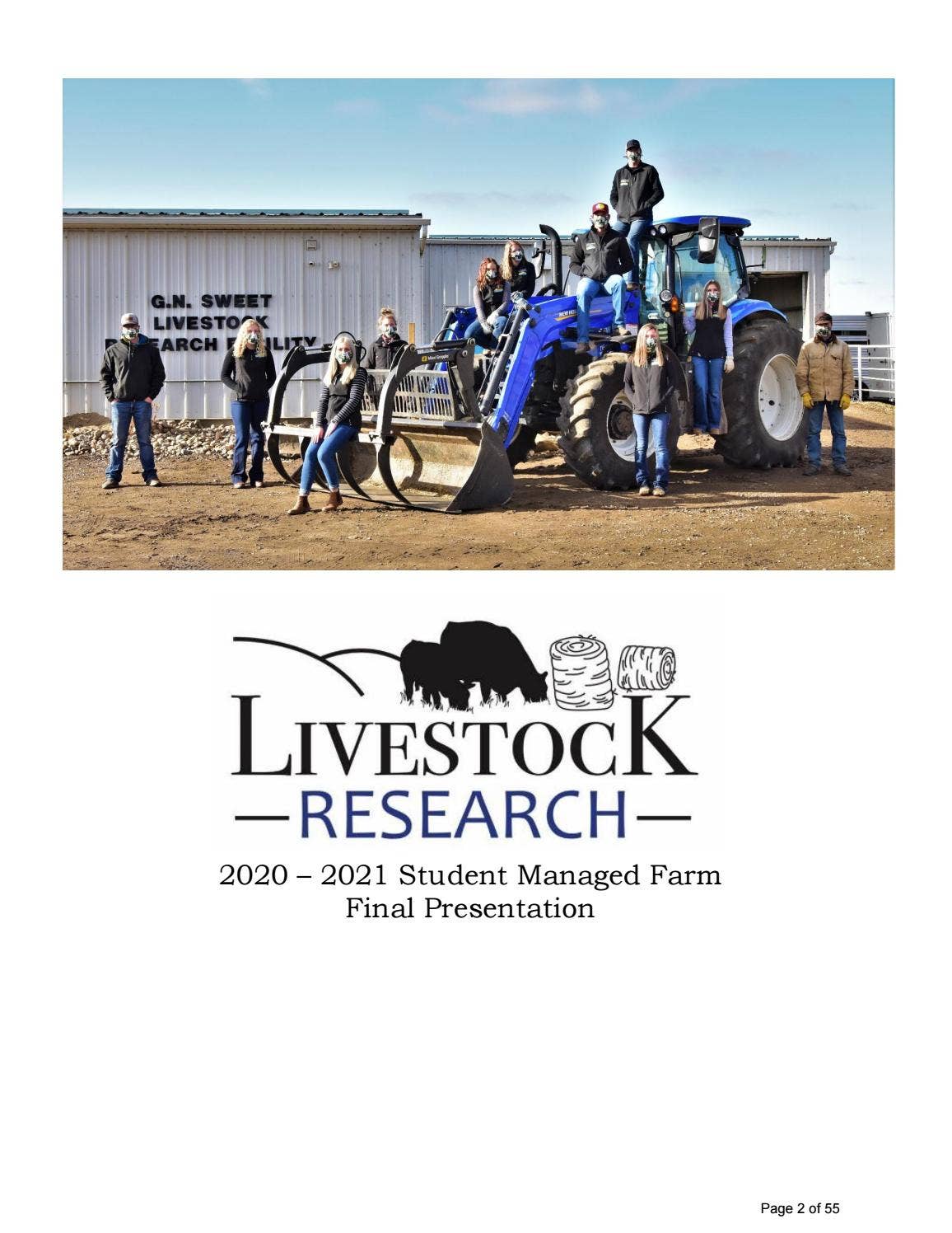 2021 Livestock SMF Final Presentation Booklet by Lakeland College ...