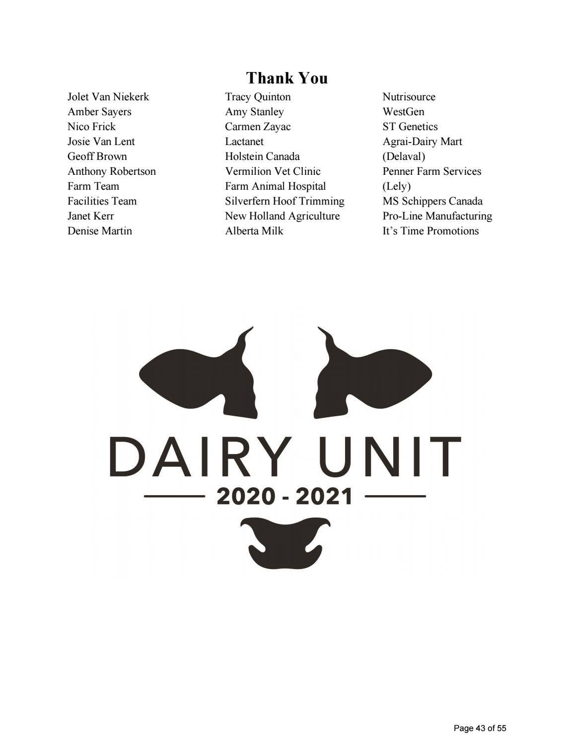 2021 Livestock SMF Final Presentation Booklet by Lakeland College ...