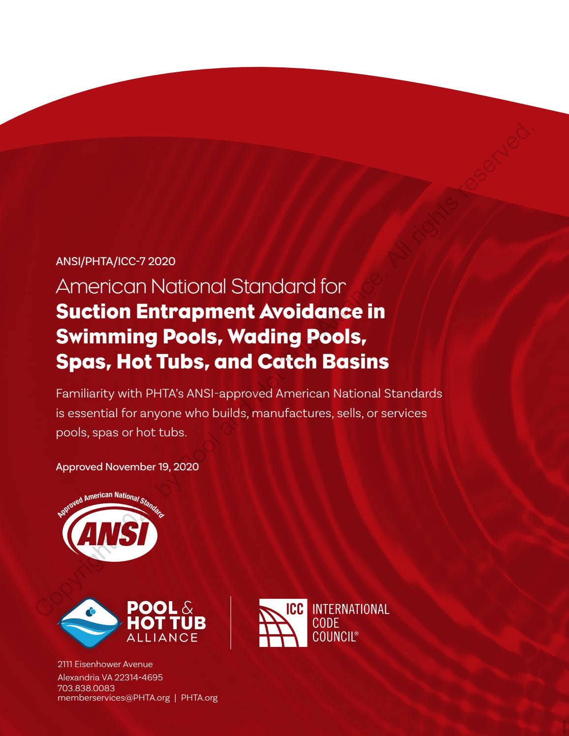 ANSI/PHTA/ICC-7 2020 American National Standard for Suction Entrapment ...