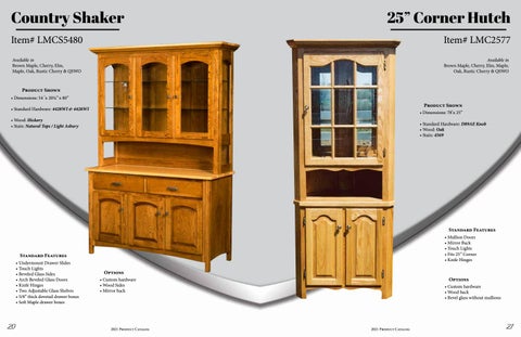 Heritage Amish Furniture 家具目录 · L × M Woodworking 2021 第 11 页