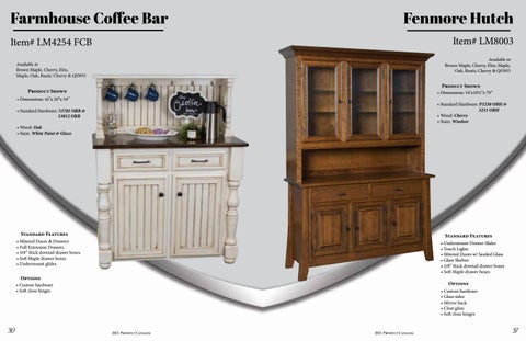Heritage Amish Furniture 家具目录 · L × M Woodworking 2021 第 16 页