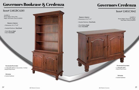 Heritage Amish Furniture 家具目录 · L × M Woodworking 2021 第 18 页