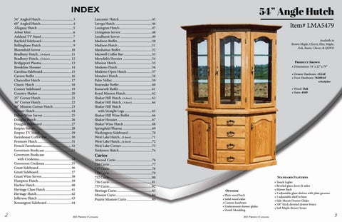 Heritage Amish Furniture 家具目录 · L × M Woodworking 2021 第 2 页
