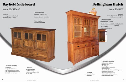 Heritage Amish Furniture 家具目录 · L × M Woodworking 2021 第 5 页