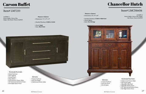 Heritage Amish Furniture 家具目录 · L × M Woodworking 2021 第 9 页