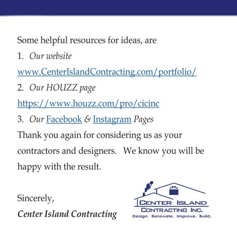 Center Island Contracting- 厨房 Design 指南 第 3 页