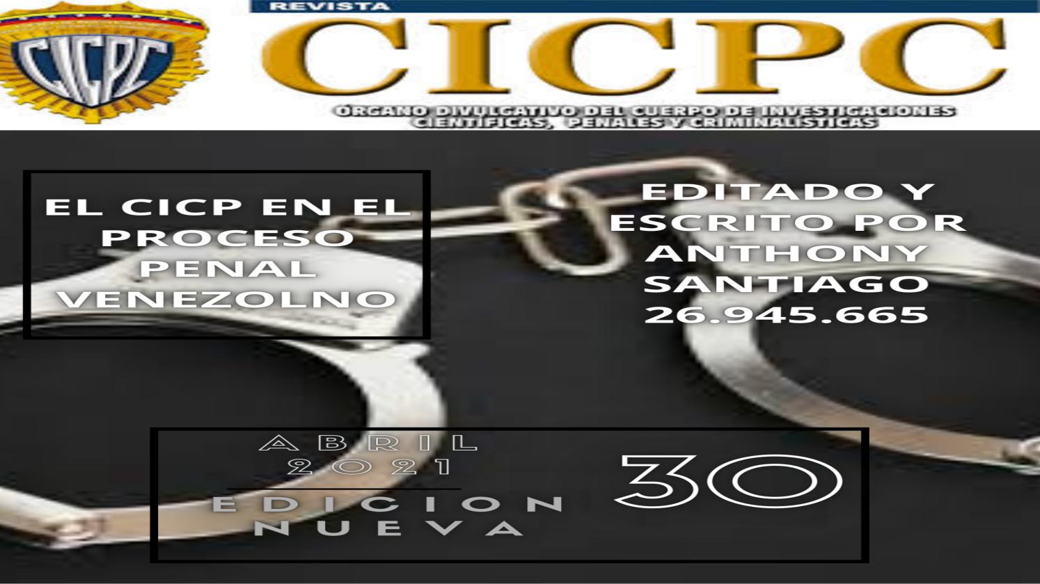 EL CICPC DENTRO DEL PROCESO PENAL VENEZOLANO by saiauft - Issuu