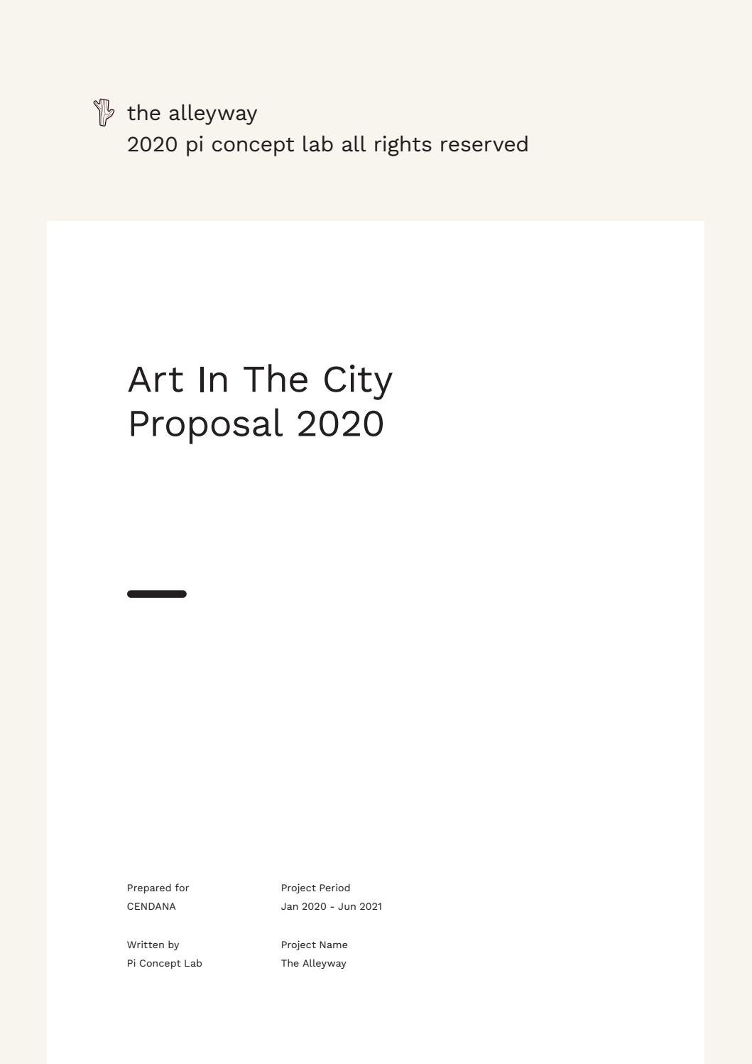 Proposal The Alleyway By Joshua Teo Issuu