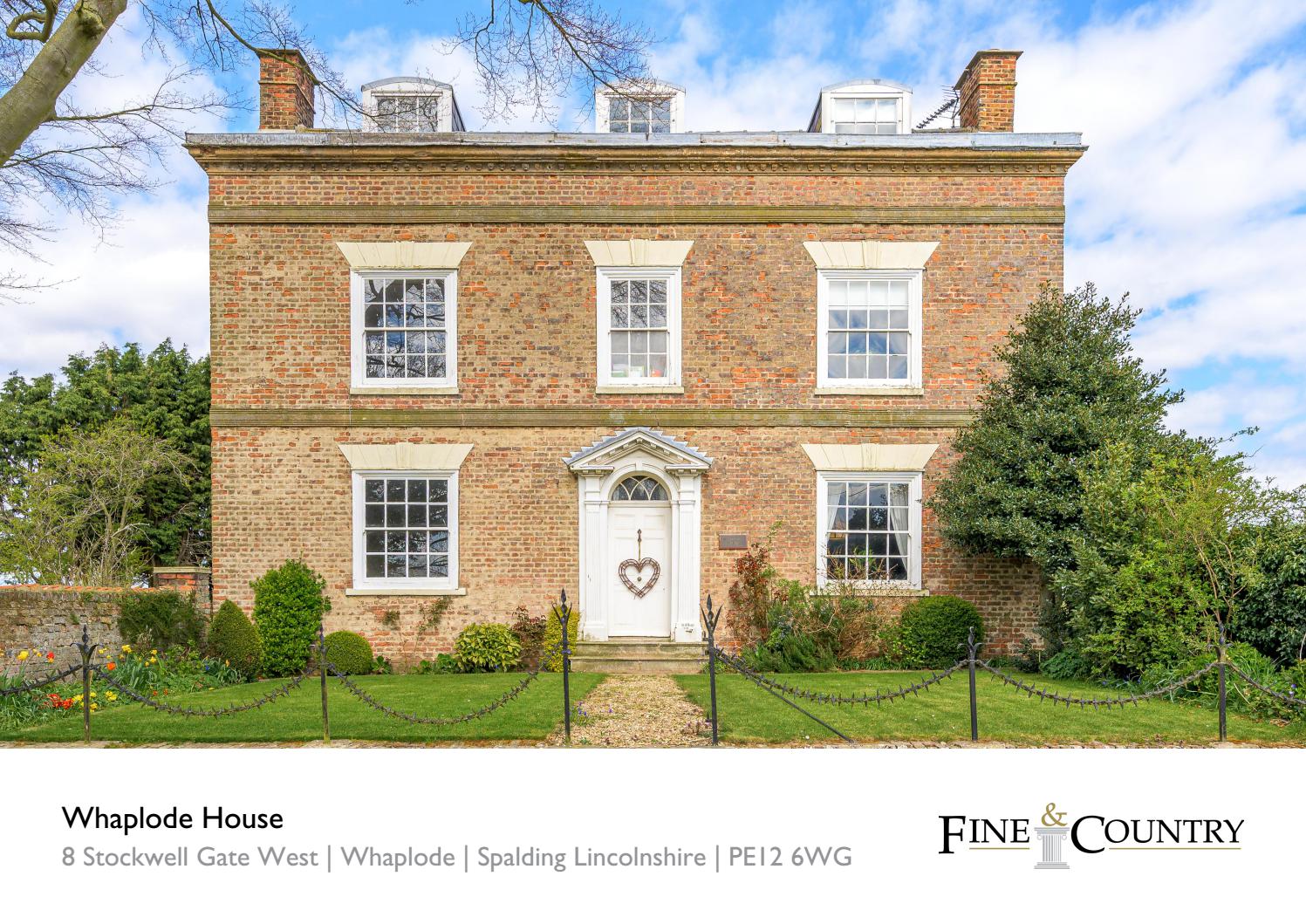Whaplode House, Whaplode by fineandcountrystamford Issuu
