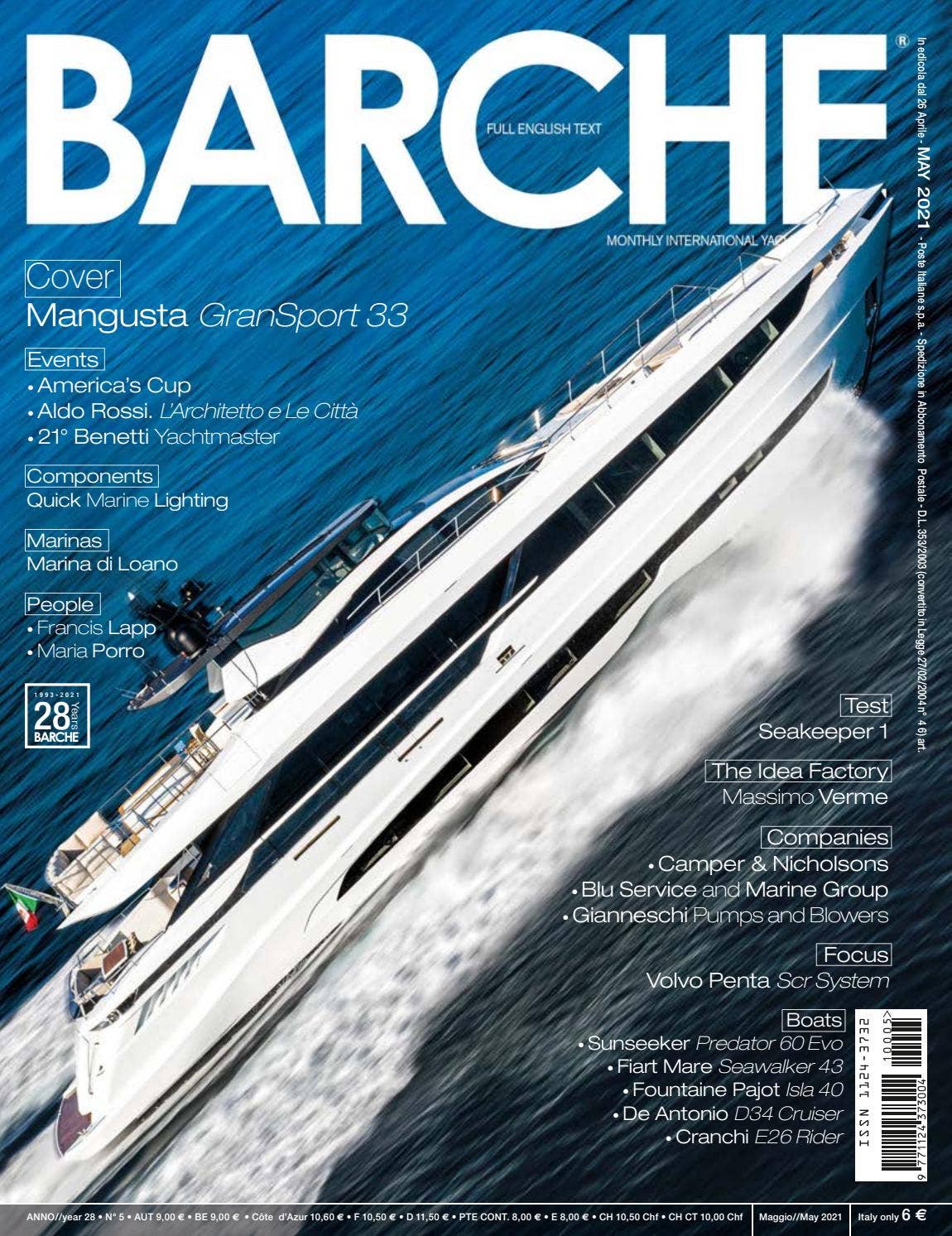 BARCHE MAY 2021 by INTERNATIONAL SEA PRESS SRL - BARCHE - Issuu