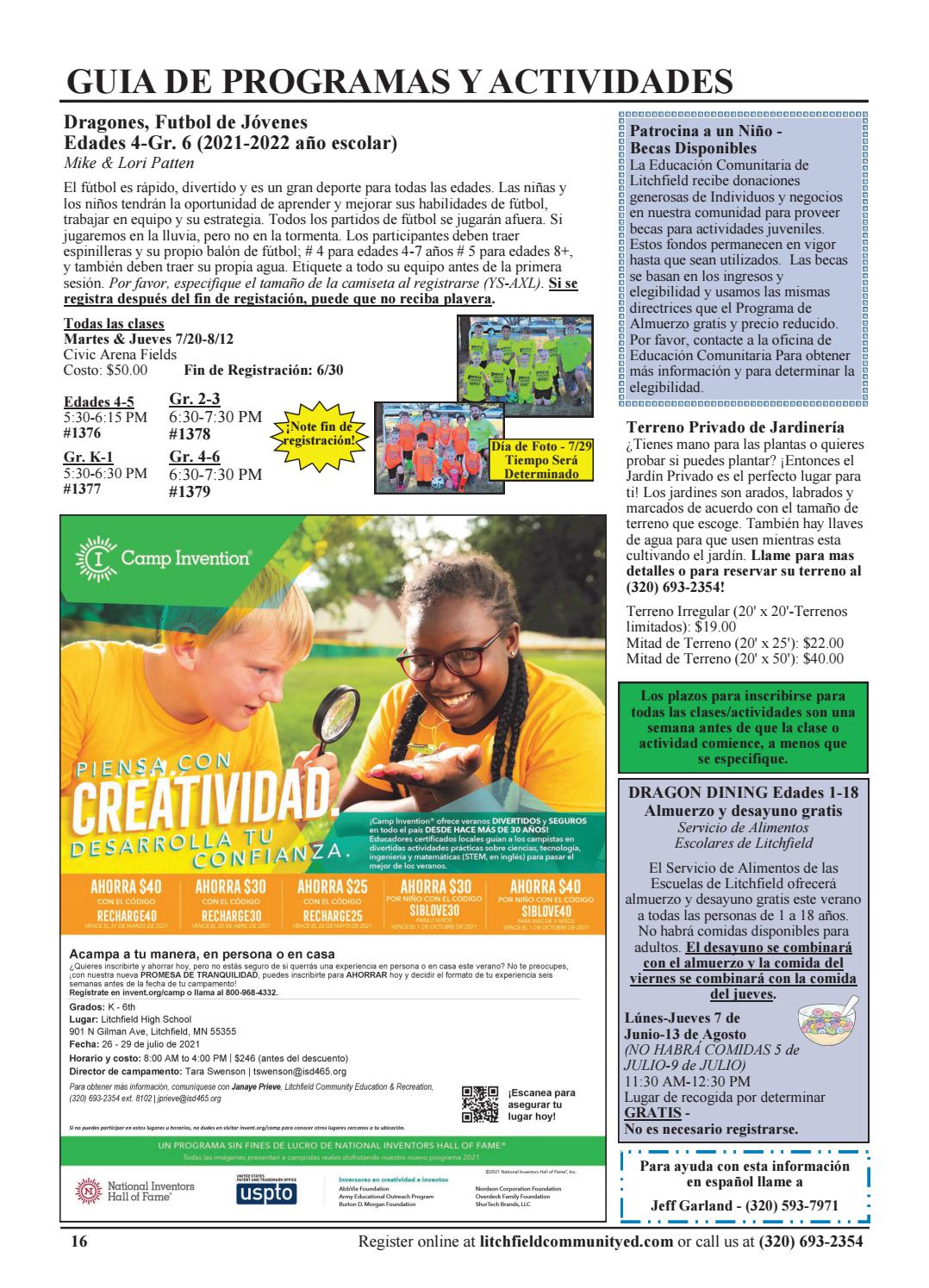Litchfield Community Education & Recreation Summer 2021