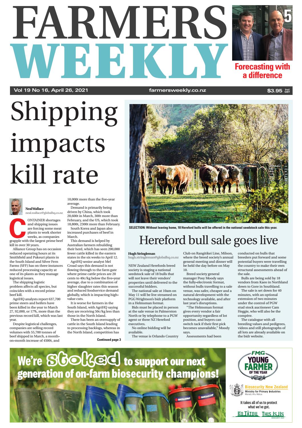 Farmers Weekly NZ April 26 2021 by AgriHQ Issuu