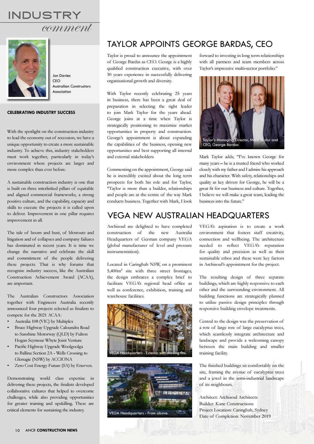 Australian National Construction Review By Australian National 