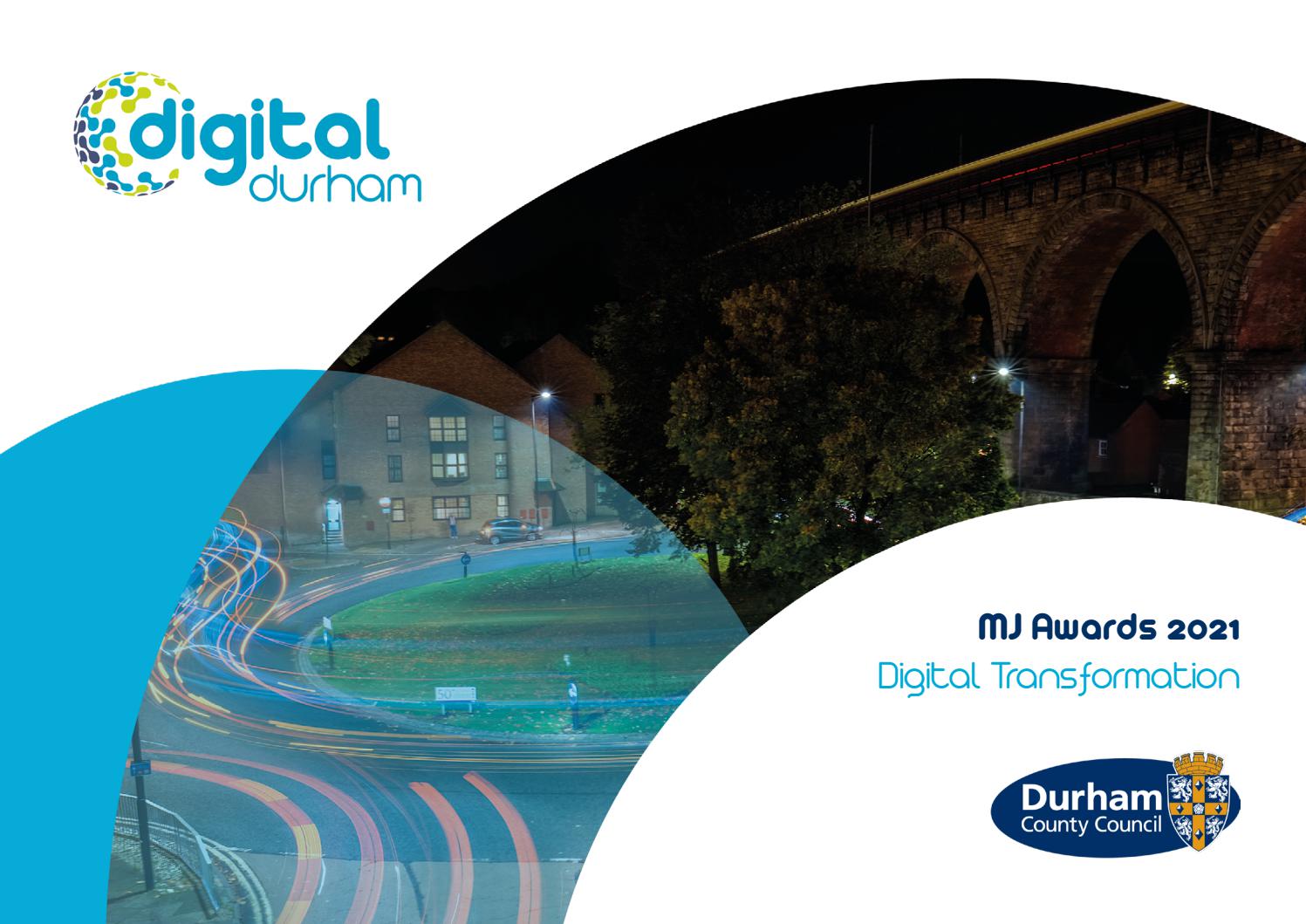 Digital Durham MJ Awards 2021 Digital Transformation by DCC Design and ...