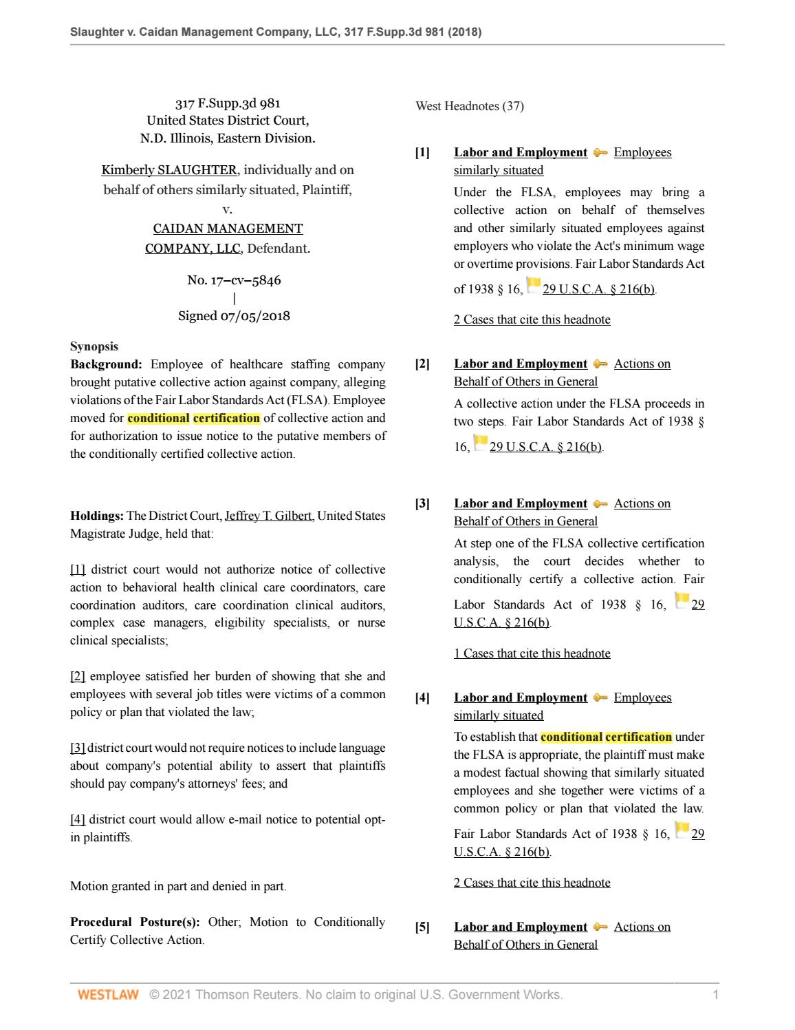 Certification Granted in Meridian Health Plan Lawsuit by siegellawgroup