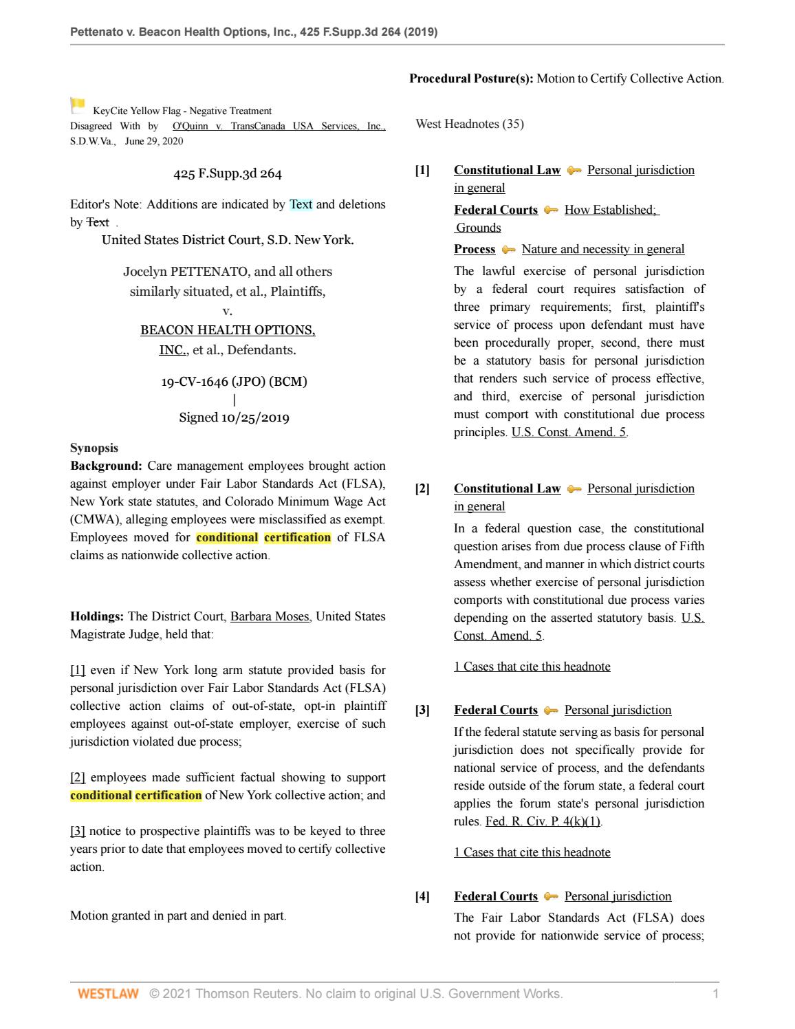 Certification Granted in Beacon Health Lawsuit by siegellawgroup Issuu