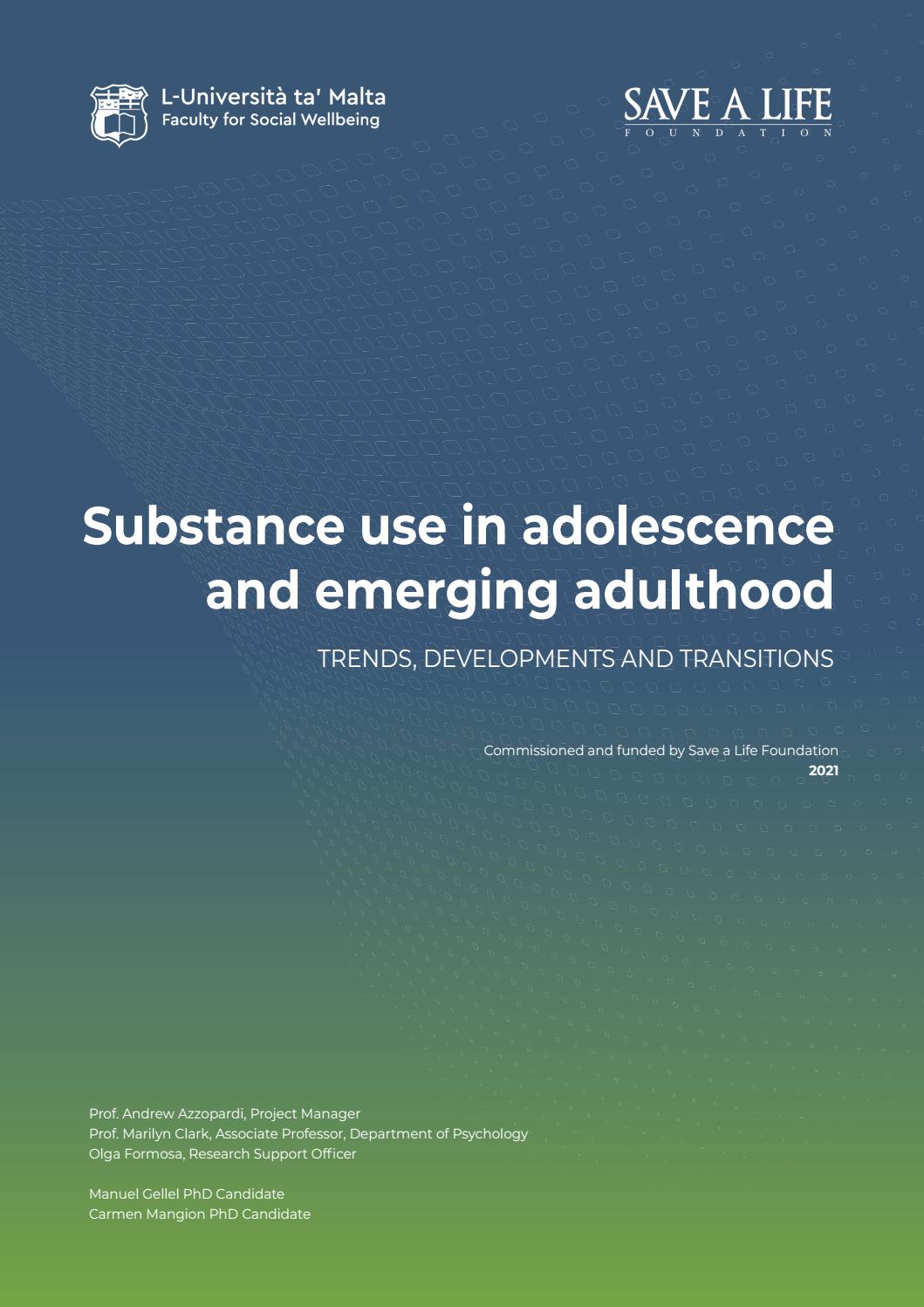 Substance use in adolescence and emerging adulthood - TRENDS, DEVELOPMENTS  AND TRANSITIONS by The Dispatch Media - Issuu