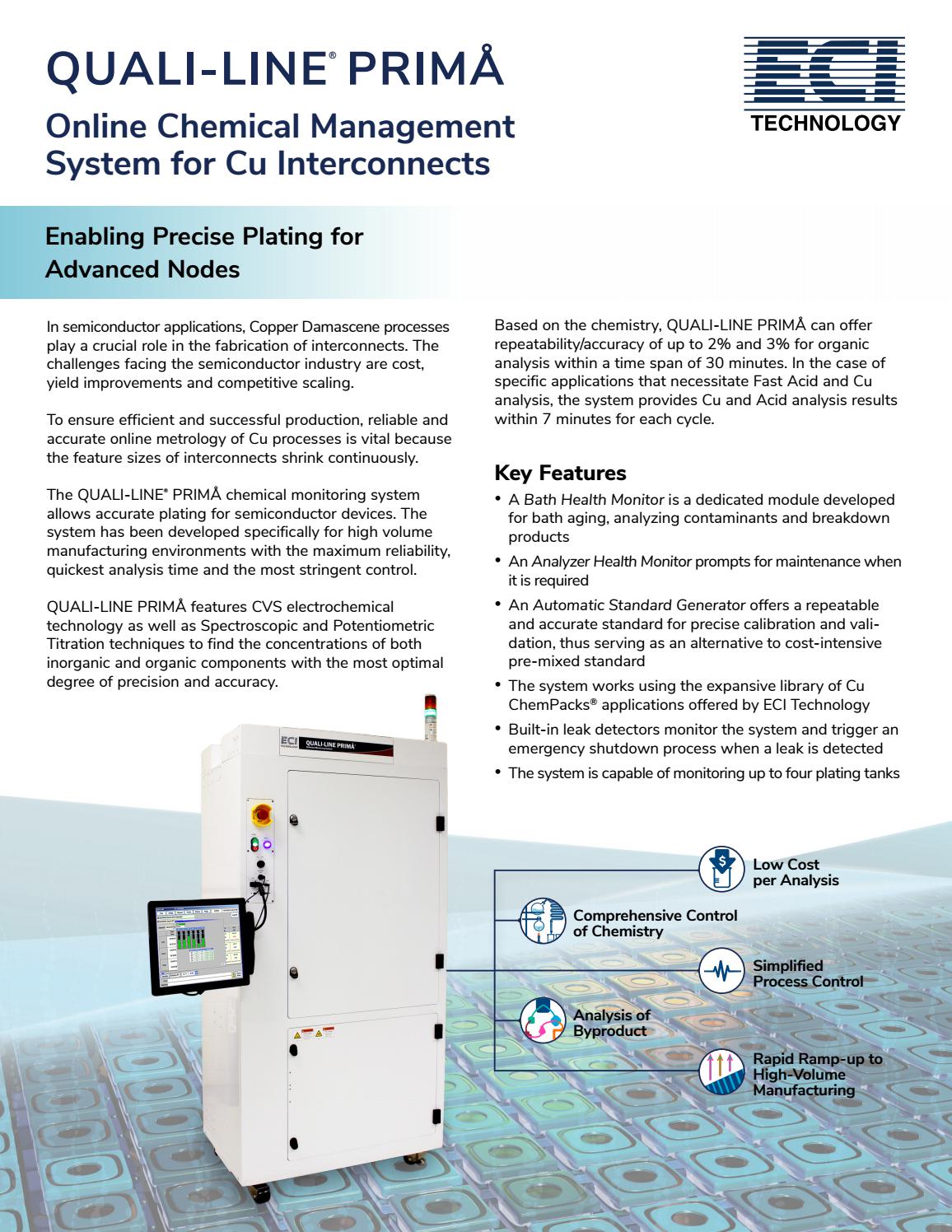 QUALILINE® PRIMÅ A Chemical Monitoring System for Copper
