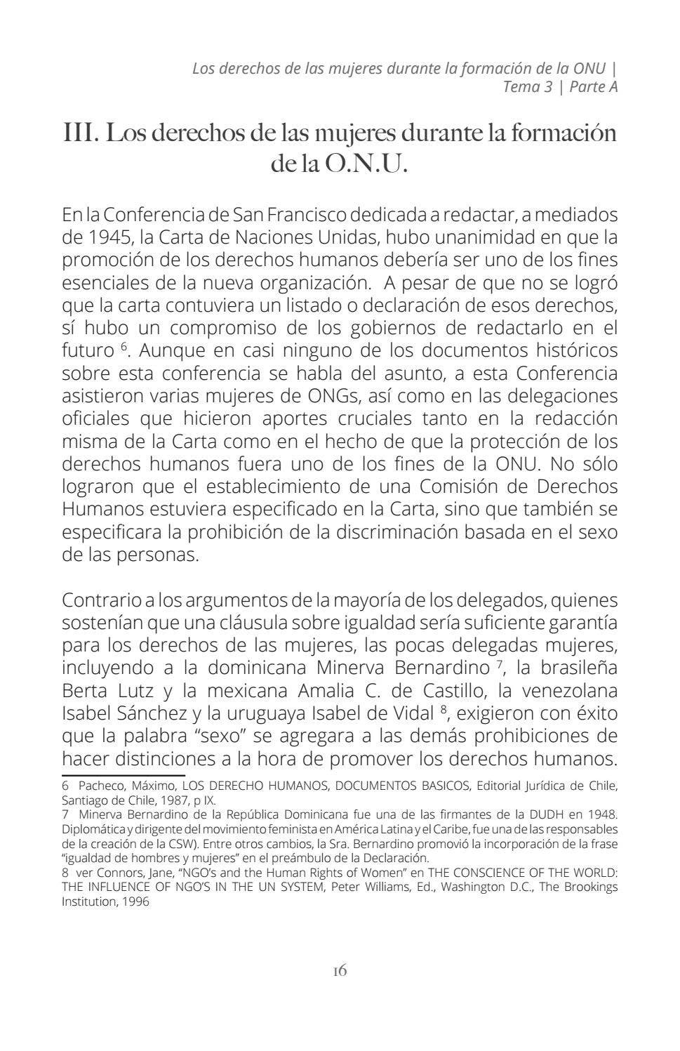La evolución de los derechos humanos de las mujeres en las Naciones ...