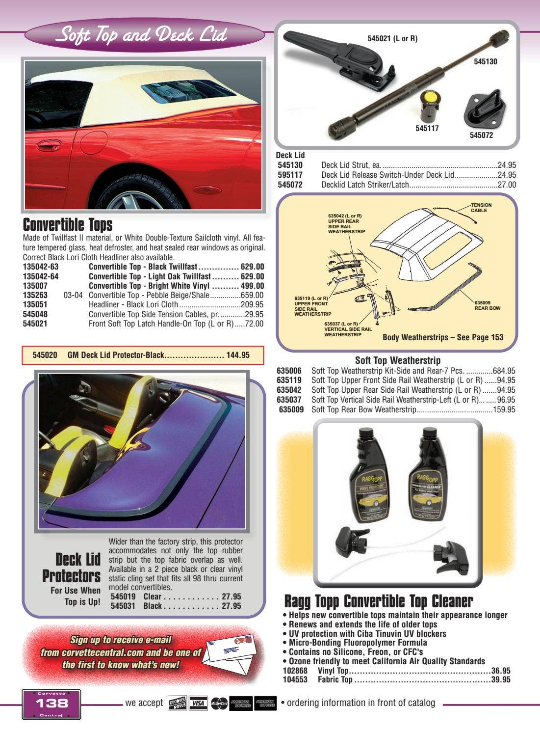 Corvette Central C5 (9704) Corvette Parts Catalog by Corvette Central