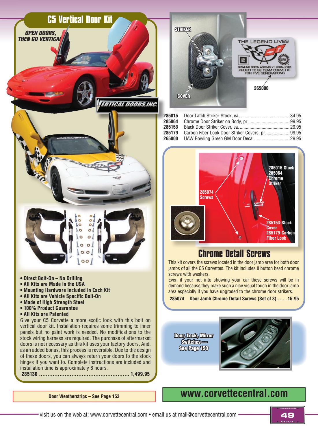 Corvette Central C5 (9704) Corvette Parts Catalog by Corvette Central
