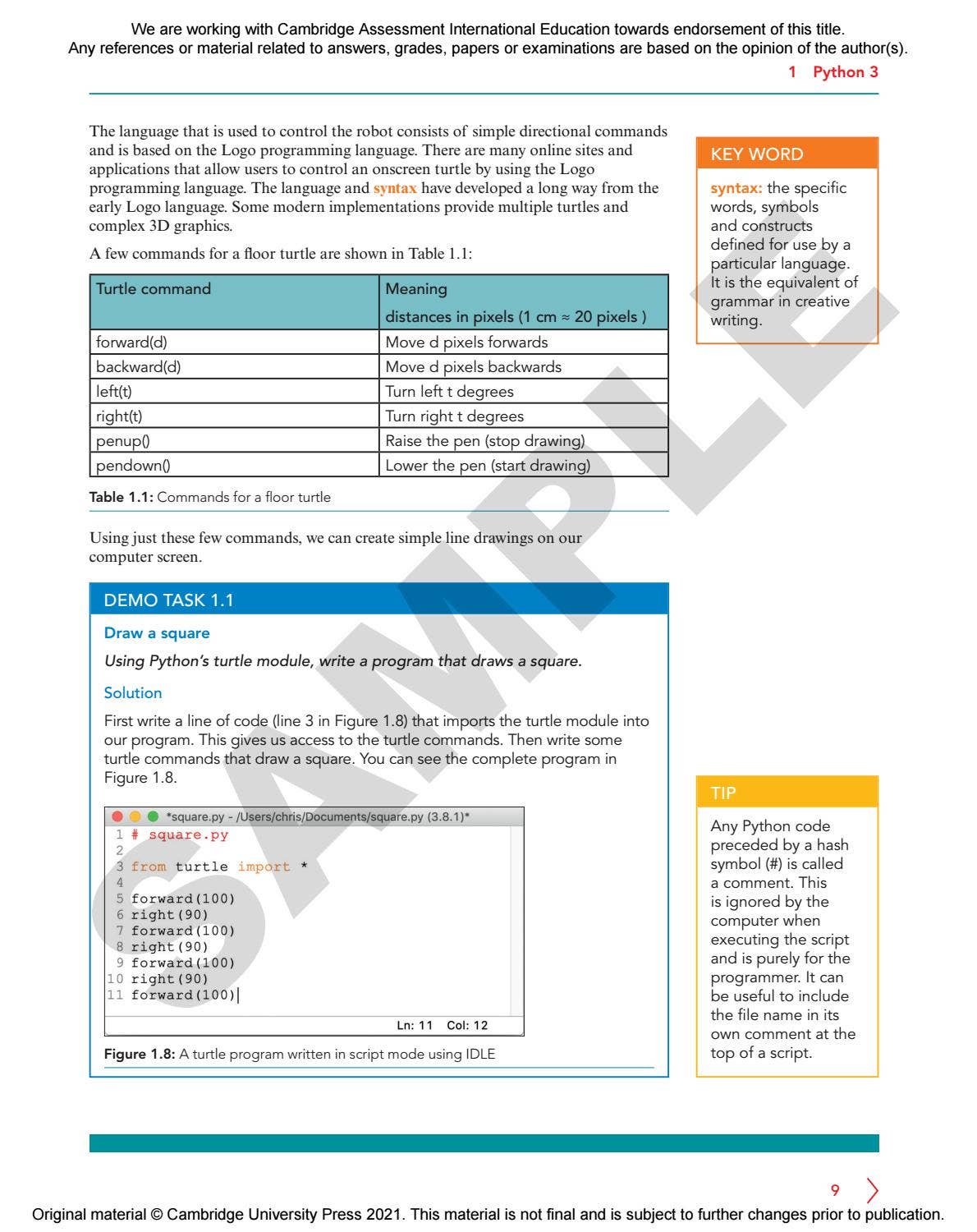 Cambridge IGCSE & O Level Computer Science Programming Book for Python ...