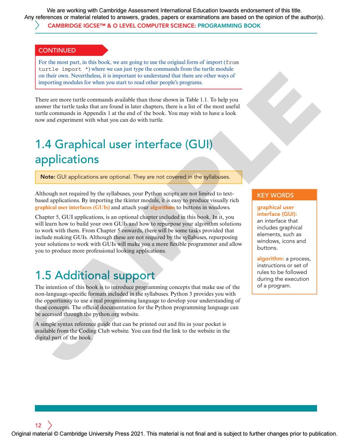Cambridge IGCSE & O Level Computer Science Programming Book for Python ...