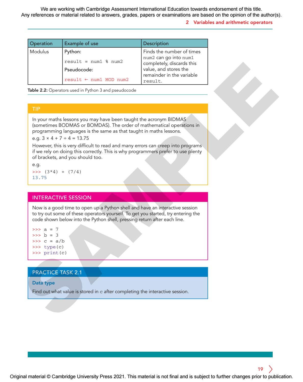 Cambridge IGCSE & O Level Computer Science Programming Book for Python ...