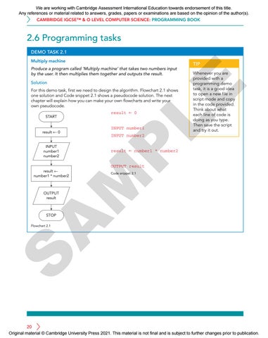 Cambridge IGCSE & O Level Computer Science Programming Book for Python ...