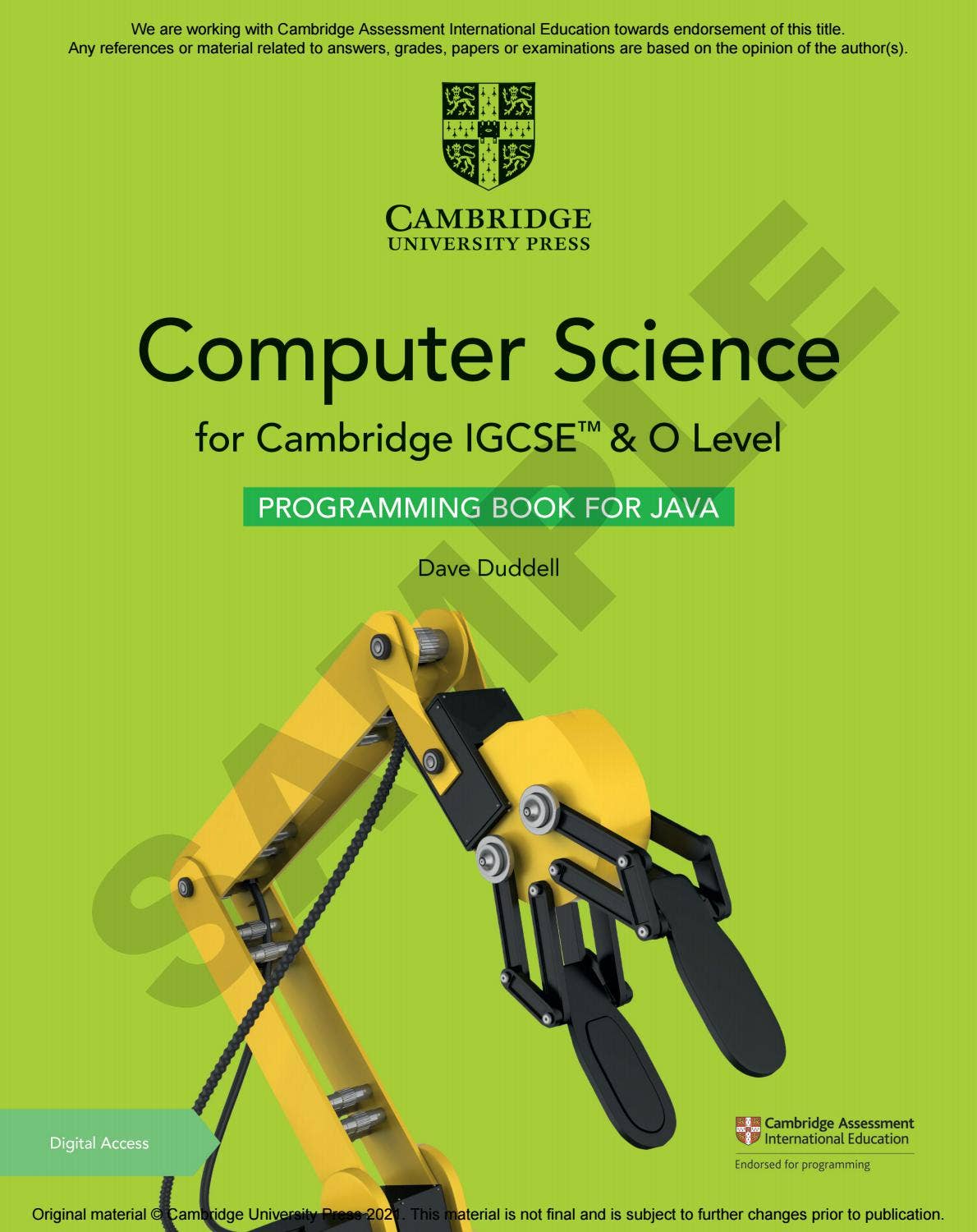 Cambridge IGCSE & O Level Computer Science Programming Book for Java ...