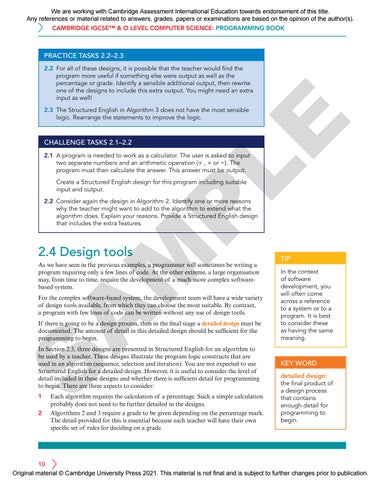 Cambridge IGCSE & O Level Computer Science Programming Book for Java ...