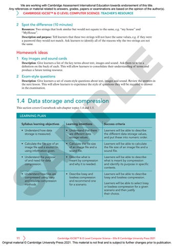 Cambridge IGCSE & O Level Computer Science Teacher's Resource Sample by ...