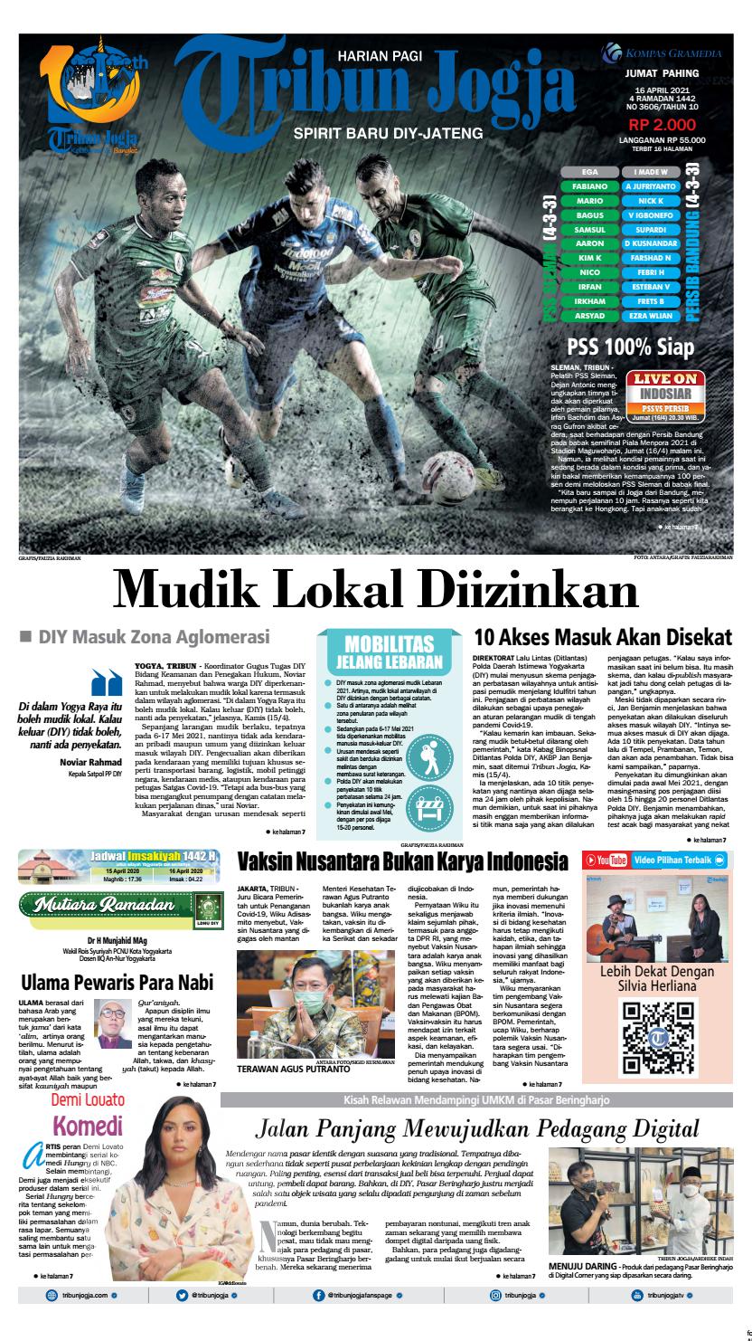 Tribun Jogja 16 04 2021 By Tribun Jogja Issuu