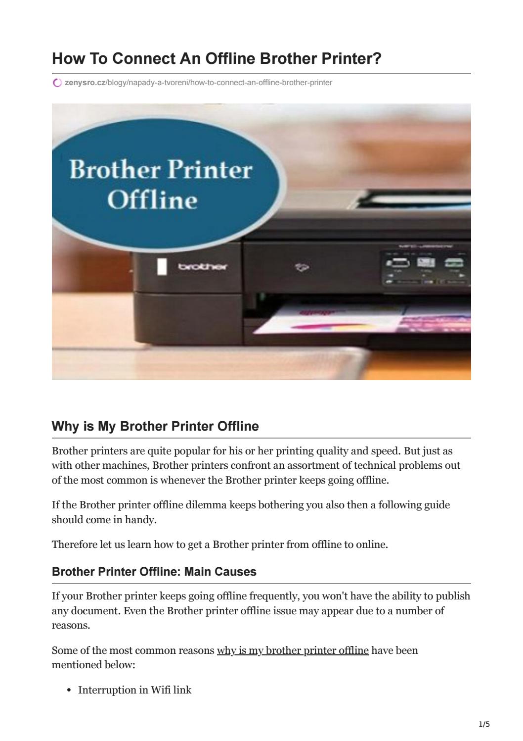 How To Connect An Offline Brother Printer? by Emilee Boone Issuu