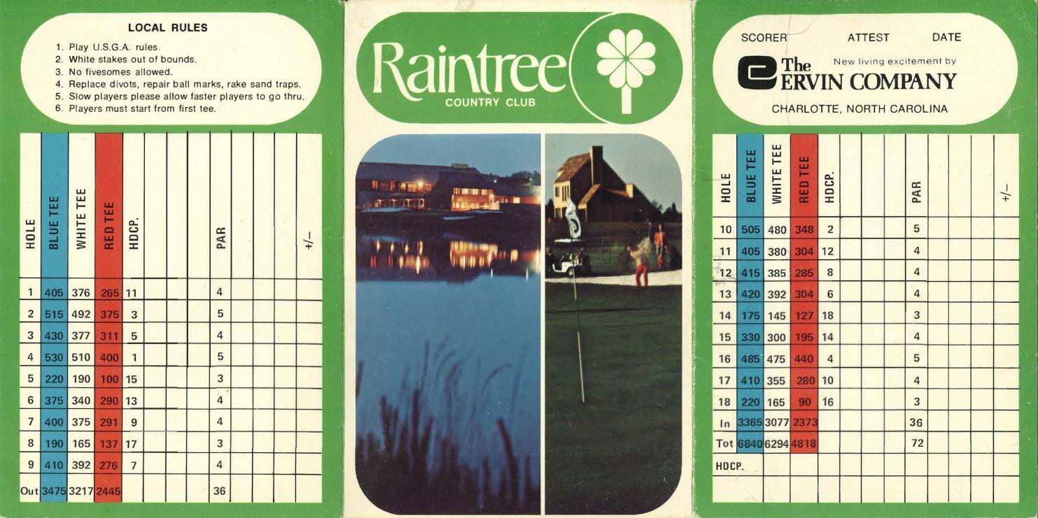 Raintree North Scorecard by raintreecc Issuu