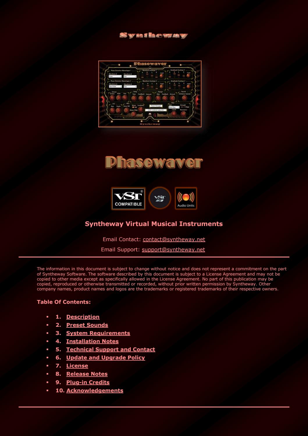 Phasewaver VST VST3 Audio Unit Phase Distortion Synthesizer Leads