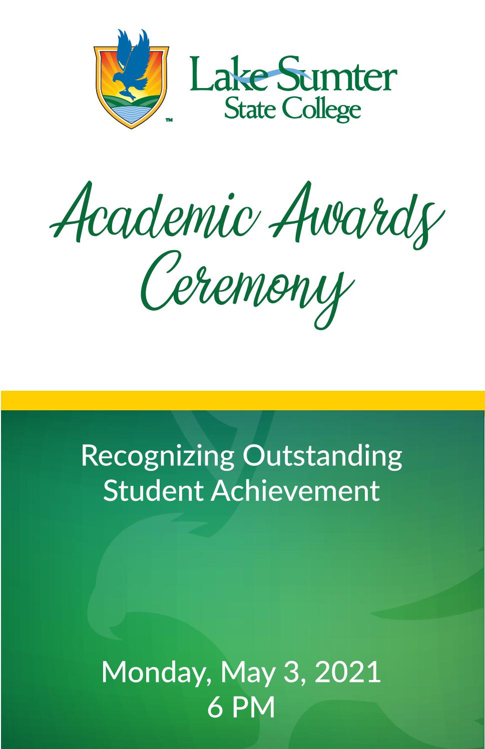 Academic Awards Ceremony Recognizing Outstanding Student Achievement