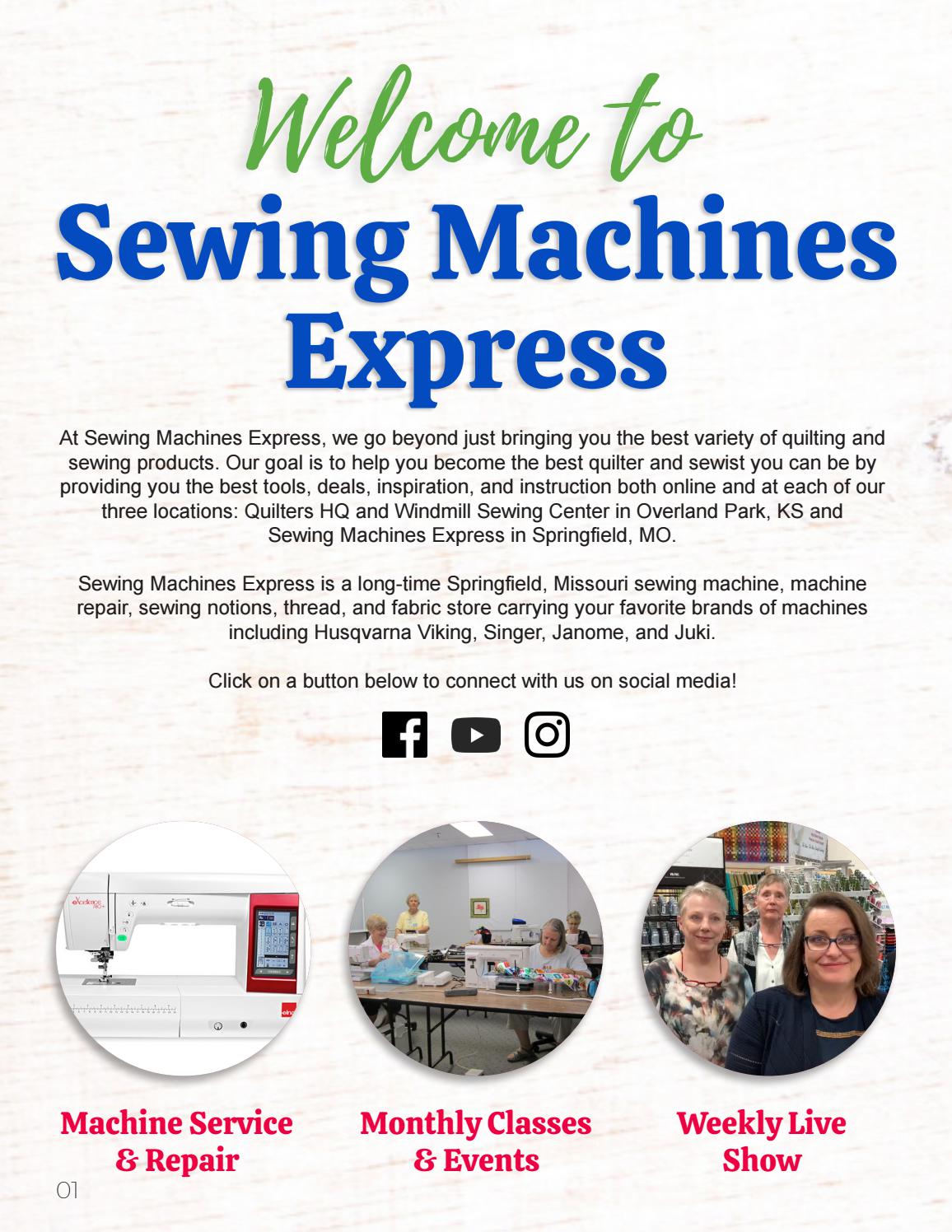 Sewing Machines Express Catalog May 2021 by SewingMachinesExpress Issuu