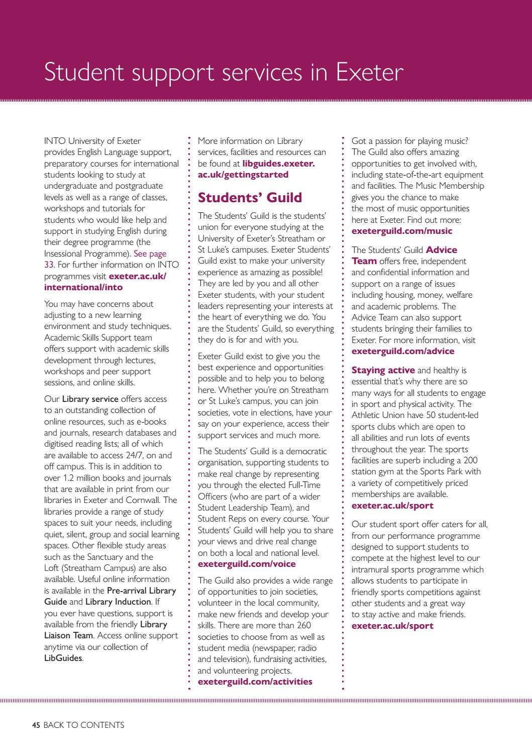 ISSO International Students Guide 2021/22 by University of Exeter - Issuu