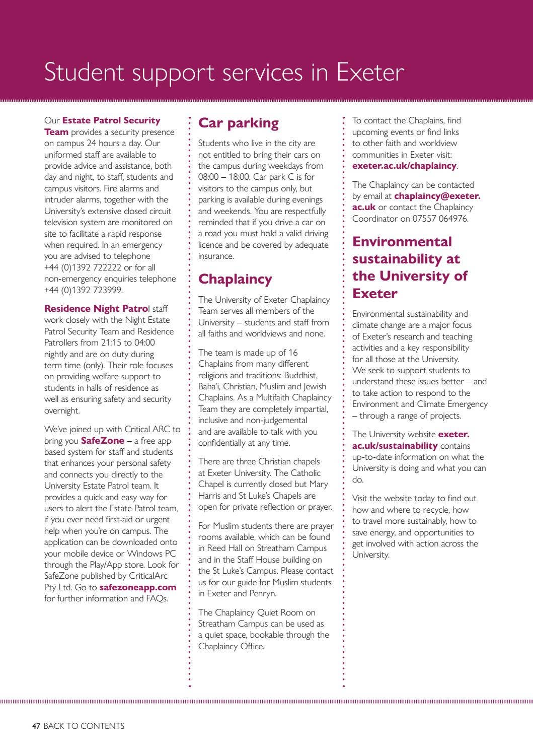 ISSO International Students Guide 2021/22 by University of Exeter - Issuu