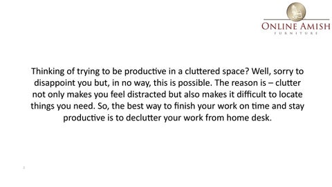 HOW TO DECLUTTER YOUR WORK FROM 家居 书桌 : AN ULTIMATE 指南 第 2 页