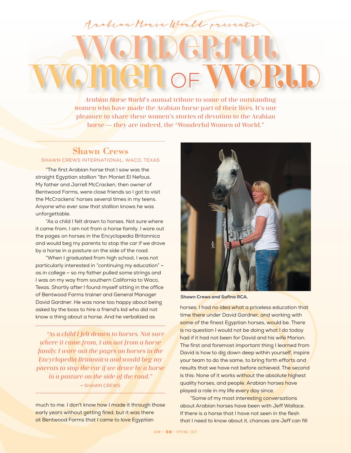 Women of World by Arabian Horse World