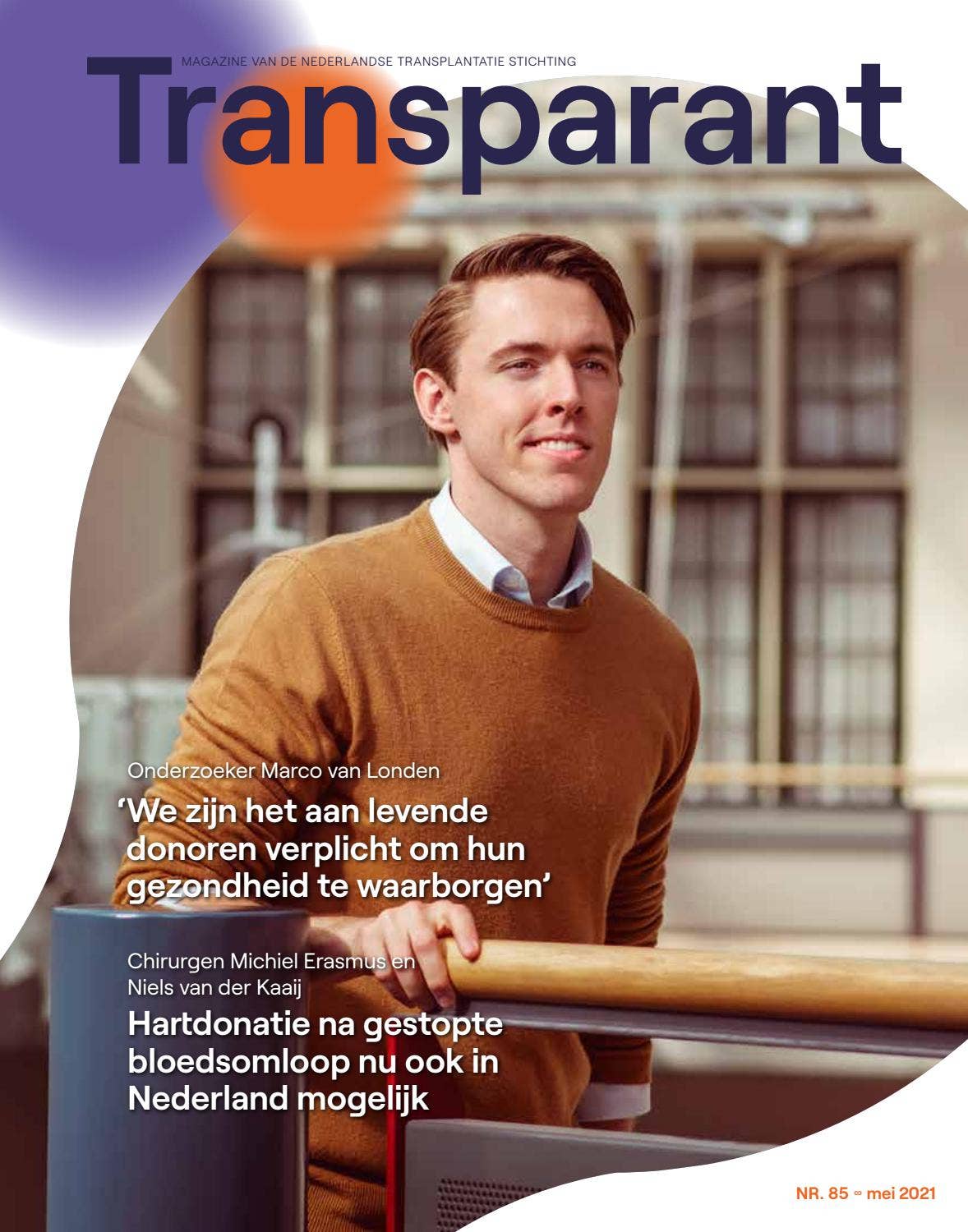 Transparant Magazine nr 85 - mei 2021 by Transplantatiestichting - Issuu