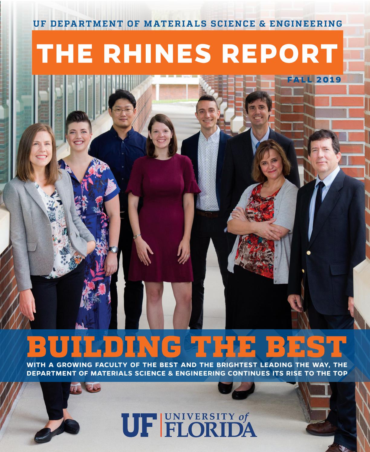 Fall 2019 UF Department of Materials Science & Engineering Newsletter