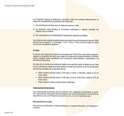 Fundación Carvajal - Informe de Gestión 2020 by Fundacion ...