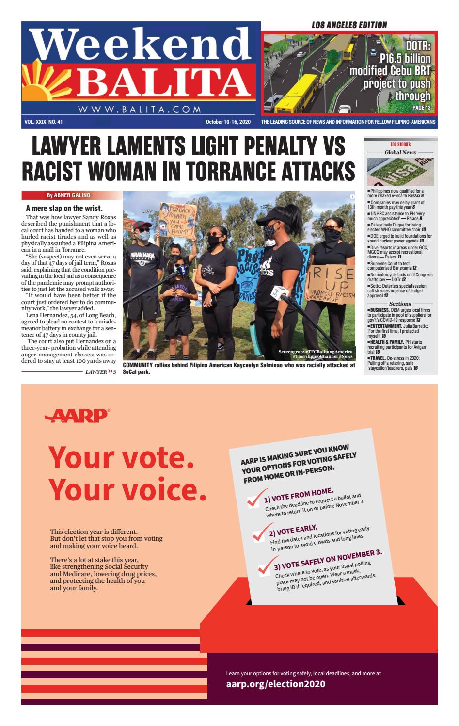 Weekend Balita Los Angeles Edition October 10 2020 By Balita Media 