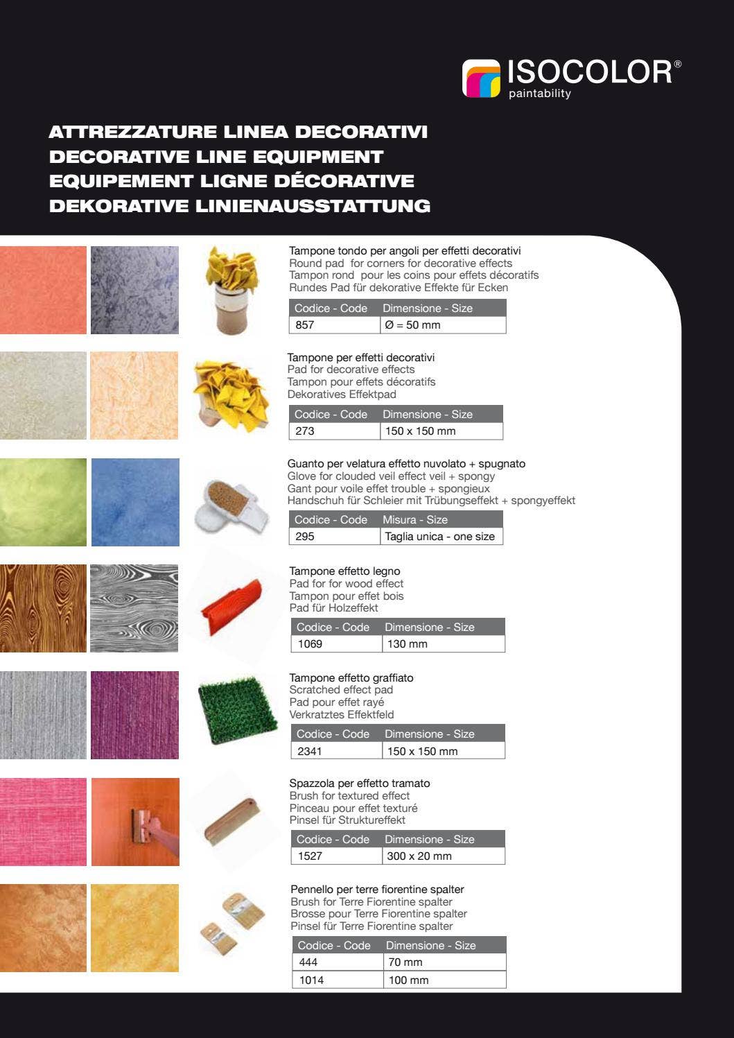 Iso Color 5 Rv Attrezzature linea decorativi by Isocolor srl - Issuu